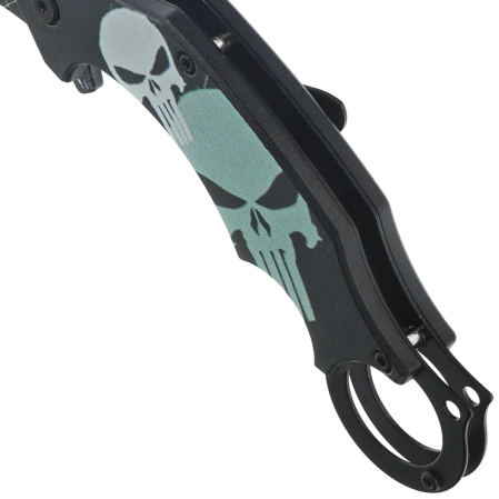 Martinez Albainox Training Karambit 3D Skull Black ABS, Blunt 3Cr13MoV (18713-A)