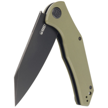 Kubey Knife Flash Green G10, Blackwashed AUS-10 (KU158F)
