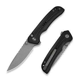Nóż składany Civivi Tarask Black G10, Gray Stonewashed Nitro-V (C25023C-1)