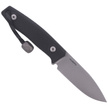 LionSteel Bushcraft Knife G10 Black, Satin Blade (M1 GBK)