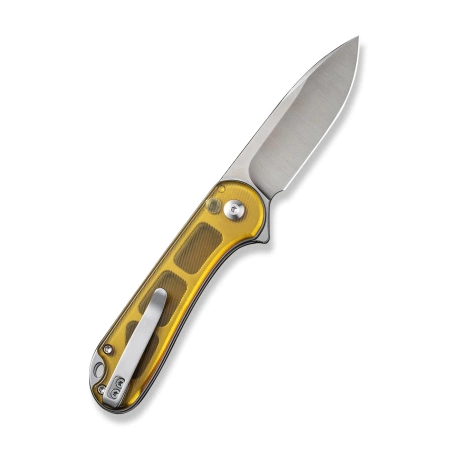 Civivi Button Lock Elementum II Knife Polished Ultem, Satin Nitro-V (C18062P-7)