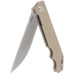 Nóż składany Kubey Knife Pylades Tan G10, Satin AUS-10 (KU253E)