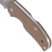 Spyderco Native 5 Sprint Run Knife Brown G10, Satin CPM 15V by Sal Glesser (C41GPBN15V5)