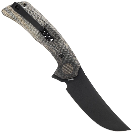 Reate PL-7 Knife Green / Black Micarta, Black PVD Nitro-V (PL-7 GRBKM PVD)