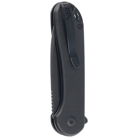 Civivi Button Lock Elementum II Knife Black G10, Black Stonewashed Nitro-V (C18062P-1)