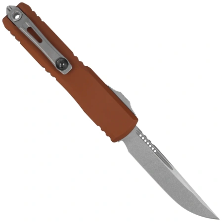 Microtech Ultratech Gen IV S/E OTF Knife Brown Aluminum, Stonewashed M390MK by Tony Marfione (11214-10BN)