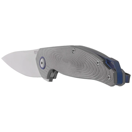 MKM Goccia Knife Bead Blasted Titanium, Satin M390 by Jens Ansø (MKGC-T)