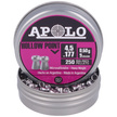 Apolo Hollow Point AirGun Pellets .177 / 4.5 mm, 250 pcs 0.60g/9.0gr (19201)