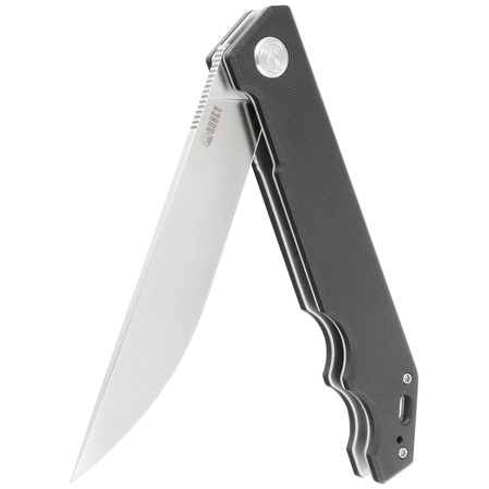 Nóż składany Kubey Knife Pylades Black G10, Satin AUS-10 (KU253A)