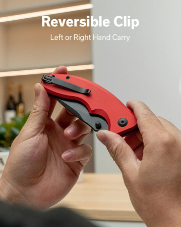 Nóż składany Sencut Cybrix Red Aluminium, Black 9Cr18MoV (S23098A-3)