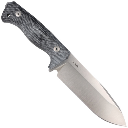 LionSteel Knife Black Canvas Micarta, Satin CPM 3V by Molletta (T6 3V CVB)