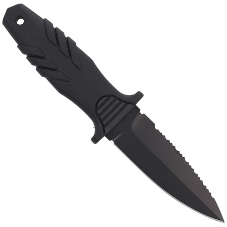 Nóż nurkowy Fox Tactical Elementum Dagger S/E Black PP/TPE Knife, Black Idroglider P/S N690Co (FX-647 S)