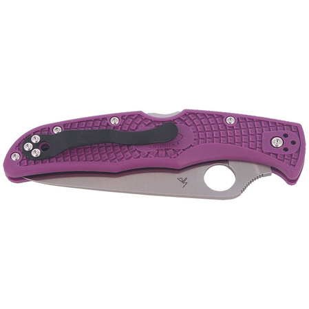 Nóż składany Spyderco Endura 4 FRN Purple Flat Ground Plain (C10FPPR)
