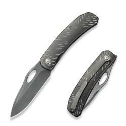 Nóż składany WeKnife Inmate Gray Titanium, Polished Gray CPM 20CV by Jerad Neeve (WE23096B-4)