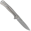 LionSteel Skinny Knife Grey Titanium/Carbon Fiber, Stonewashed MagnaCut by Molletta (SK01 GY)