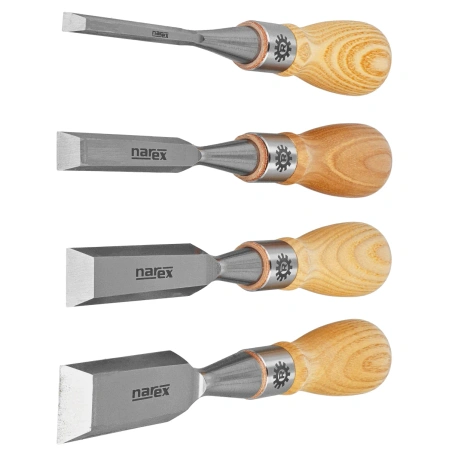 Narex Richter set of 4 bevel eddge butt chisels 1/4'', 1/2'', 3/4'', 1'' (853800)
