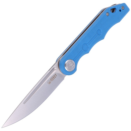 Nóż składany Kubey Mizo, Blue G10, Satin 14C28N by Tiguass (KU2101B)