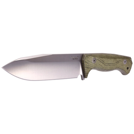 Nóż LionSteel Green Canvas Micarta, Satin CPM 3V by Molletta (T6 3V CVG)