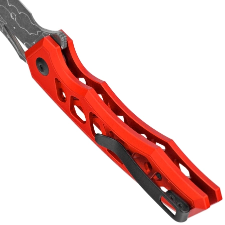 Nóż składany Civivi Anaaki Red Aluminium, Damascus (C24039-DS1)