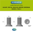 Civivi Knife Clip Screws Set Black Stainless Steel - 10 pcs (CA-12B)