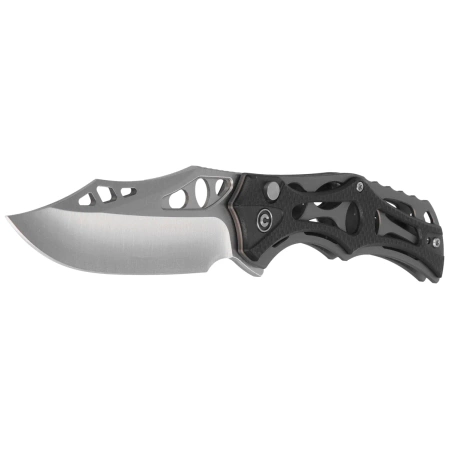 Civivi Biophase Knife Gray Aluminum/Black G10, Satin Nitro-V (C23083C-3)