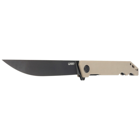 Kubey Knife Pylades Tan G10, Blackwash AUS-10 (KU253C)