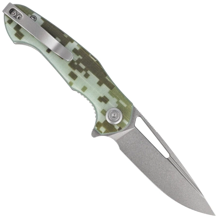 Nóż składany Kubey Dugu Camo G10, Beadblasted 14C28N (KU210H)