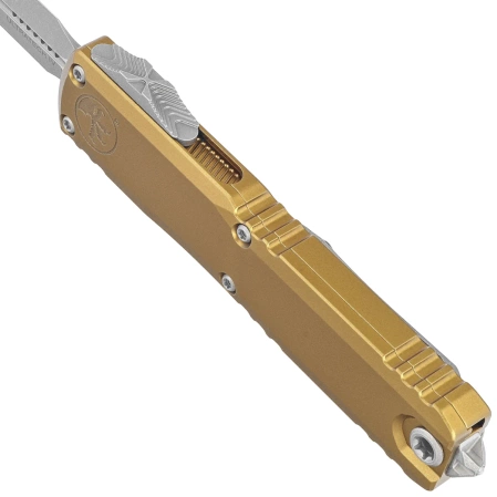 Nóż automatyczny OTF Microtech Ultratech Gen IV D/E Tan Aluminium, Apocalyptic M390MK by Tony Marfione (11224-10APTA)