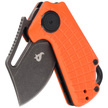 BlackFox Puck Orange G10, Black Stone Washed D2 by Grigorii Matveev knife (BF-761 OR)