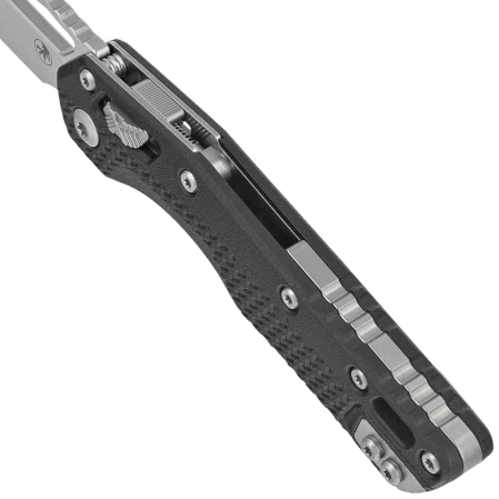 Microtech MSI S/E Black Tri-Grip Polymer, Stonewashed M390MK by Tony Marfione (210T-10PMBK)