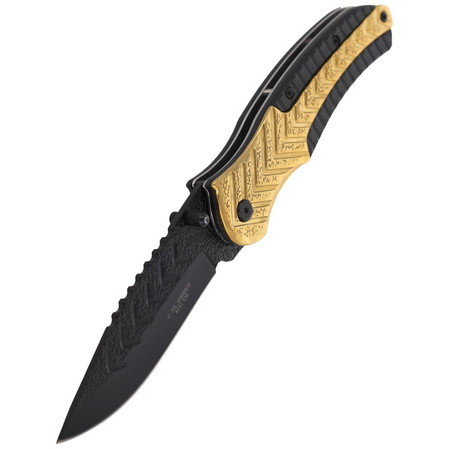 Herbertz Solingen Black-Gold Drop Point Pocket Knife (577713)