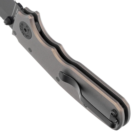 Nóż składany Demko Shark-Cub Stealth Clip Point Artillery GrEy Aluminium, DLC CPM 20CV by Andrew Demko (SC-20CV-ALUM-DLC-AG-CP)