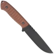 Za-Pas Ultra Outdoor Brown Toxic Micarta, Black Cerakote NMV Knife
