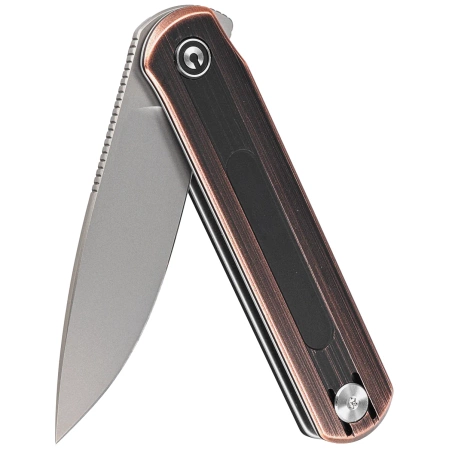 Civivi Knife Foldis Copper, Silver Bead Blasted Nitro-V Blade by Ostap Hel (C21044-1)