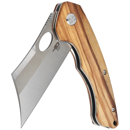 Bestech Knife Skirmish Natural Olivewood, Satin 154CM (BL06B)