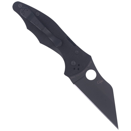 Spyderco Yojimbo 2 Knife Black G10, Black DLC CPM S30V by Michael Janich (C85GPBBK2)