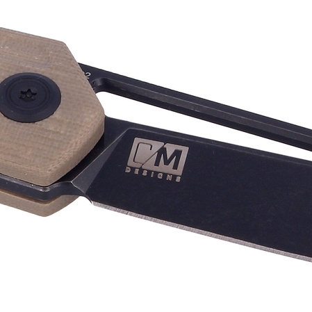 Nóż składany Kubey Royal Tan G10, Dark Stonewashed D2 by Colin Maisonpierre (KU321E)