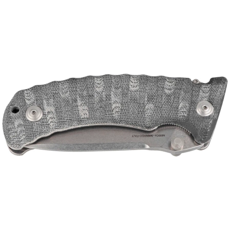 Nóż Fox Pro Hunter Black Yute Micarta, Stonewashed N690Co (FX-130 MBSW)