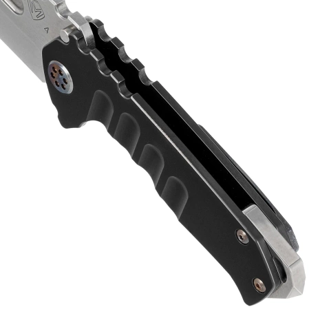 Nóż składany Medford Praetorian Genesis T Tanto Charocal DLC Titanium, Flm HW/Clip, Tumbled S45VN by Greg Medford (MK0294TT-30PV-TFCF-BN)