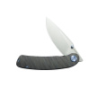 Kubey Momentum Knife Flame Titanium, Beadblasted M390 by Sherif Manganas (KB386C)