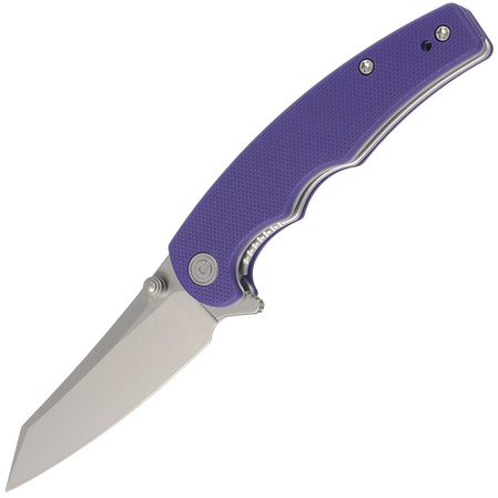 Civivi Knife P87 G10 Purple, Silver Bead Blasted Nitro-V by Kaila Cumings (C21043-2)