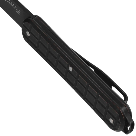 Fox Vulpis 130 LE No 053/250 Pocket Knife Grenade Pattern Black Copper, Black Stonewashed M390 (FX-VPGP130 COB)