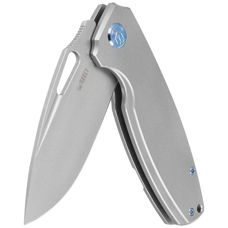 Nóż składany Kubey Tityus Gray Titanium, Bead Blasted 14C28N (KB360A)
