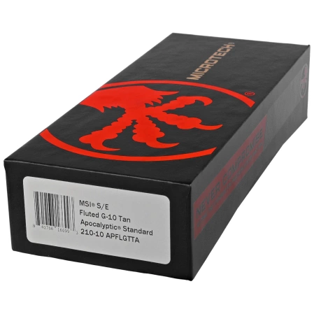 Microtech MSI S/E Knife Tan Fluted G10, Apocalyptic M390MK by Tony Marfione (210-10APFLGTTA)