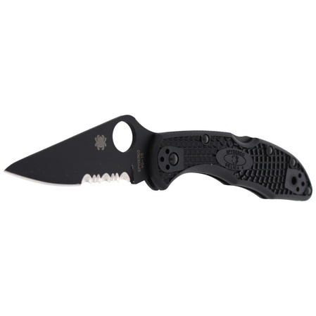 Spyderco Delica 4 FRN Black/Black Blade CombinationEdge Knife (C11PSBBK)