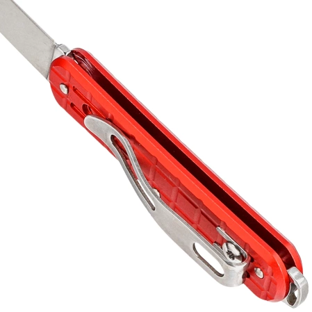 Scyzoryk Fox Vulpis Grenade Pattern Red Aluminium, Polished N690Co (FX-VPGP130 RD)