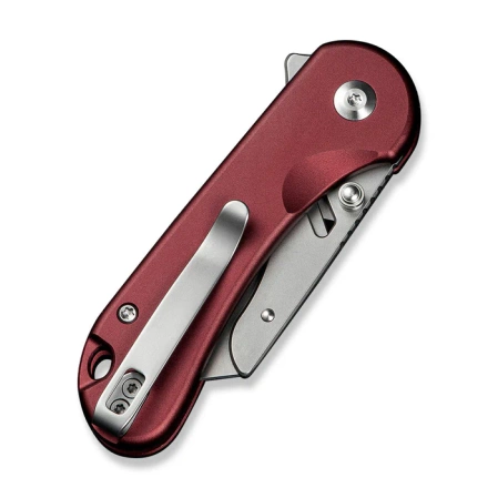 Nóż składany Civivi Elementum Utility Burgundy Aluminium, Stonewashed 6Cr13 (C23039B-5)
