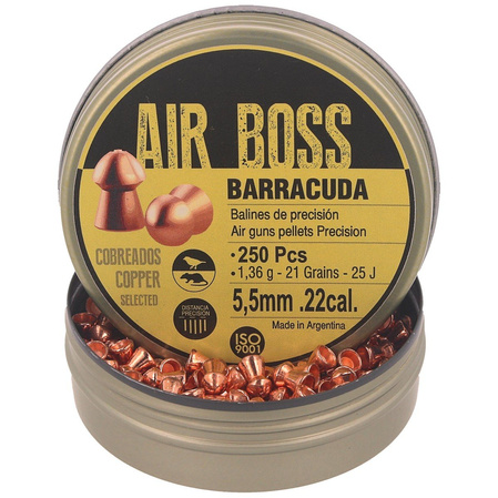 Śrut Apolo Air Boss Barracuda Copper 5.52 mm, 250 szt. 1.36g/21.0gr (30001-2)