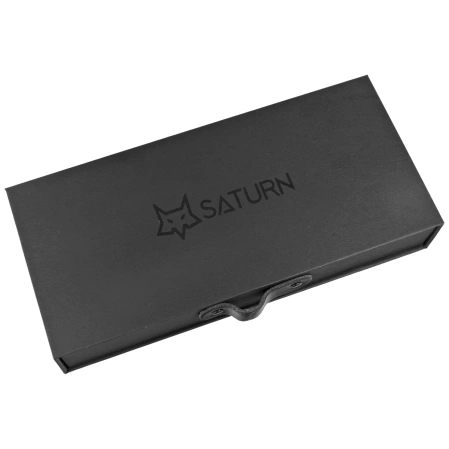 Nóż składany Fox Saturn Black Titanium, Satin M390 by Denis Simonutti (FX-551 TI)