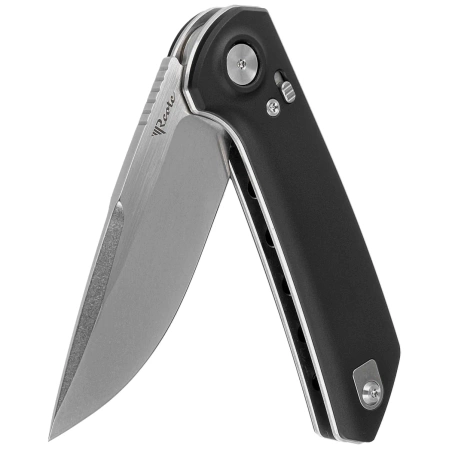 Reate PL-XF-A-1 Knife Black Aluminum, Satin/Stonewashed Nitro-V